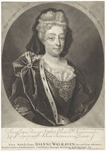 Portret van Sophia van Hannover by Pieter Schenk (I)