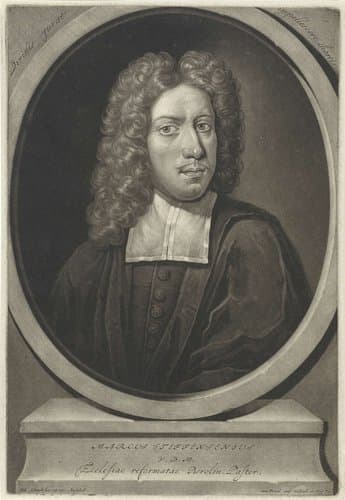 Portret van de theoloog Markus Steffensen by Pieter Schenk (I)