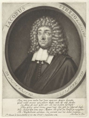 Portret van de predikant Jacobus Streso by Pieter Schenk (I)
