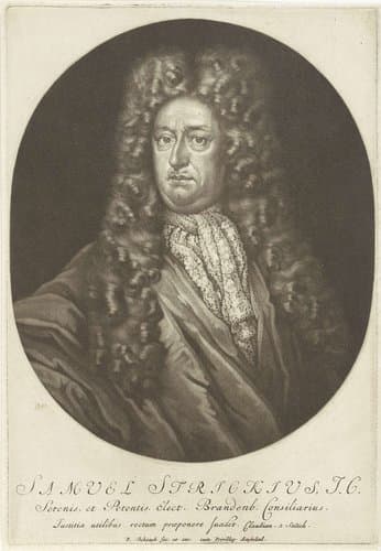 Portret van Samuel Stryk by Pieter Schenk (I)