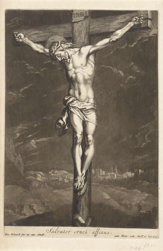 Christus aan het kruis by Pieter Schenk (I)