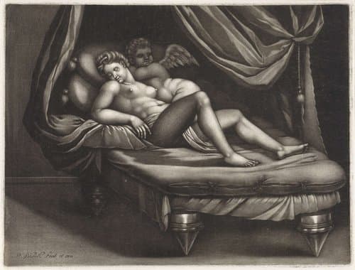 Cupido en Psyche by Pieter Schenk (I)