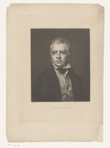 Portret van Sir Walter Scott by Dhautefeuille