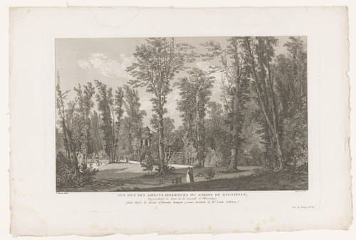 Gezicht op het Parc de Bagatelle by François Denis Née
