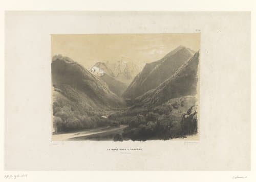 Twaalf gezichten in de Monte Rosa en het Vispertal by Alexandre Calame
