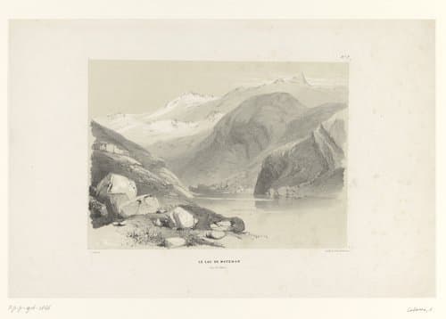 Le lac de Matemar by Alexandre Calame