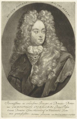 Portret van Christiaan Eberhard van Oost-Friesland by Pieter Schenk (I)