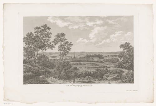 Vue de Villers-Cotteretz, dans le Valois by François Denis Née