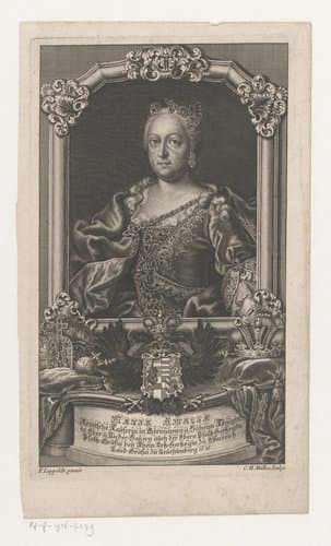 Portret van Maria Amalia van Oostenrijk, Rooms keizerin