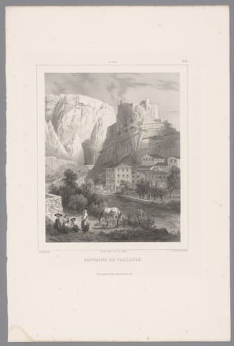 Fontaine de Vaucluse by Isodore-Laurent Deroy