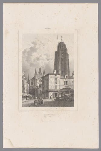 Bordeaux. Eglise de St. Michel by Isodore-Laurent Deroy