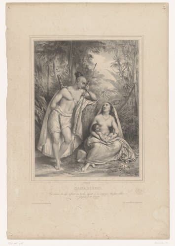 Liefdesparen uit verschillende landen by Achille Devéria