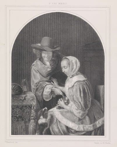 Hondje plagen by Carel Frederik Curtenius Bentinck