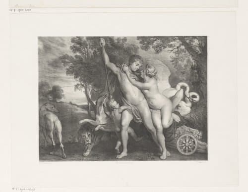 Venus en Adonis by Jan Mesker