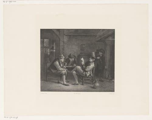 Herberg met figuren by Jan Mesker