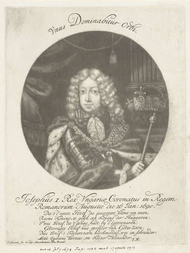 Portret van keizer Jozef I by Pieter Schenk (I)