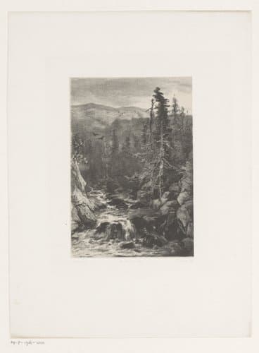 Beek in berglandschap by Jan Mesker