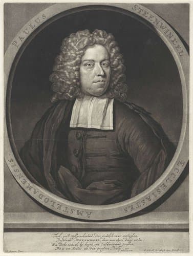 Portret van de predikant Paulus Steenwinkel by Pieter Schenk (I)