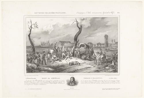 Mort du général Desaix à Marengo (14 Juin 1800) by Victor Adam