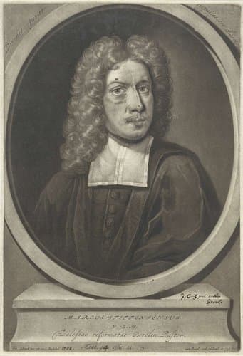 Portret van de theoloog Markus Steffensen by Pieter Schenk (I)