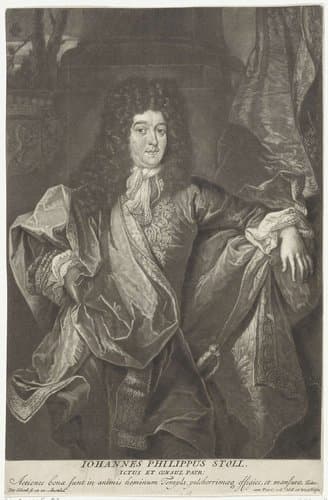 Portret van Johann Philipp Stoll by Pieter Schenk (I)