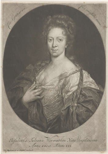 Portret van Elisabeth Juliana Wermuth by Pieter Schenk (I)