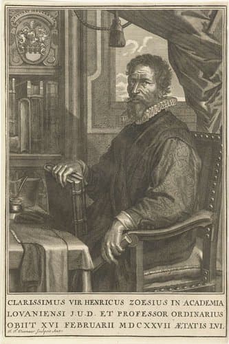Portret van Hendrik Zoesius