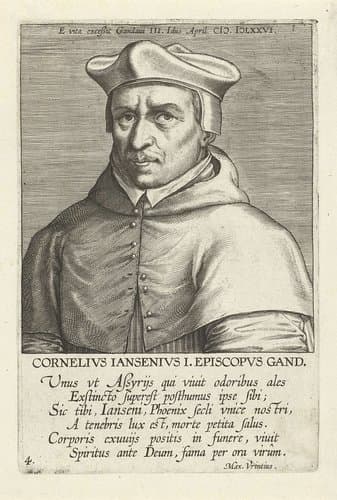 Portret van Cornelius Jansenius by Philips Galle