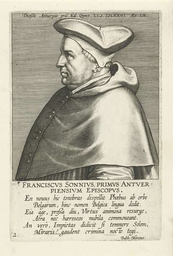 Portret van Fransiscus Sonnius by Philips Galle