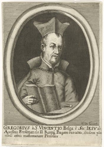 Portret van Gregorius a Sancto Vincentio by Gerard de Groos