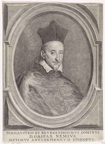 Portret van bisschop Gaspar Nemius by Jacob Neefs
