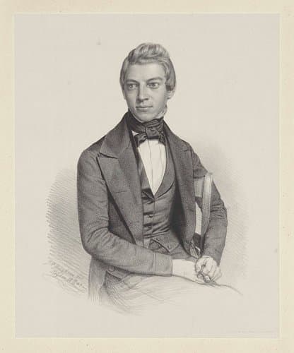 Portret van een onbekende man, mogelijk de heer Heinsberger by Johann Peter Berghaus