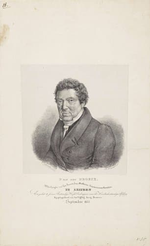 Portret van B. van den Broek by Jacobus Ludovicus Cornet
