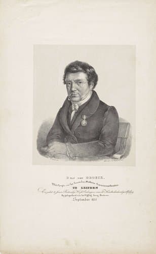 Portret van B. van den Broek by Jacobus Ludovicus Cornet
