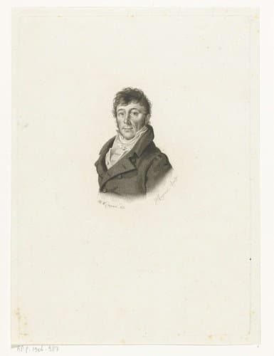 Portret van Bernardus Antonius Fallee by Jan Willem Caspari