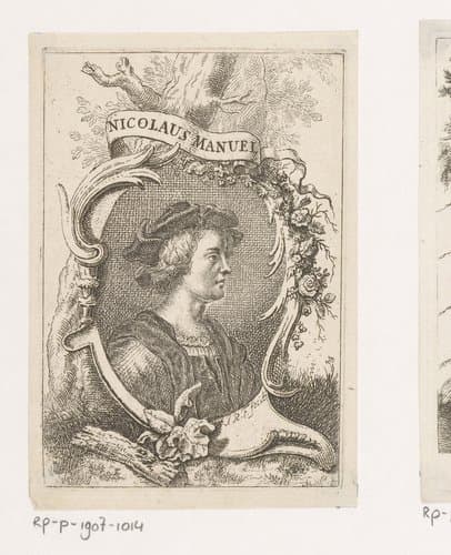Portret van Niklaus Manuel by Rudolf Füssli (der Jüngste)