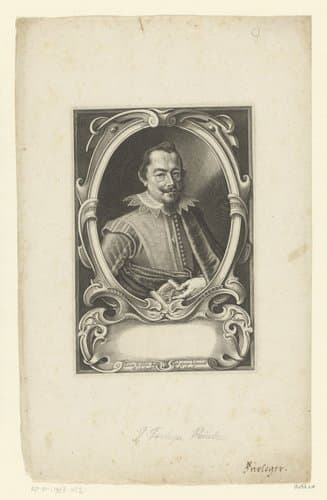 Portret van Johann Fürleger by Lucas Kilian