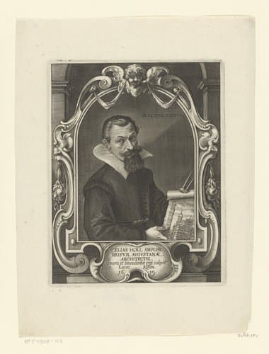 Portret van Elias Holl op 47-jarige leeftijd by Lucas Kilian