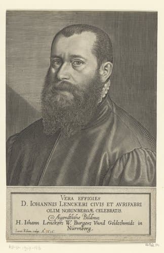 Portret van Hans Lencker by Lucas Kilian