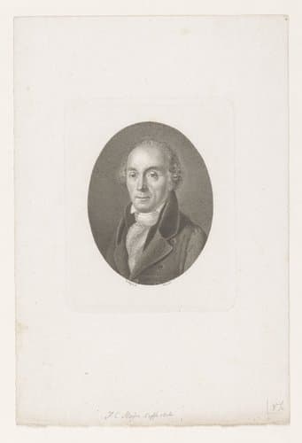 Portret van een onbekende man by Heinrich Meyer