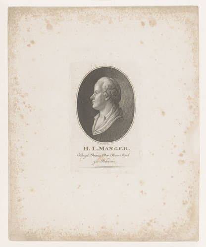 Portret van Heinrich Ludewig Manger