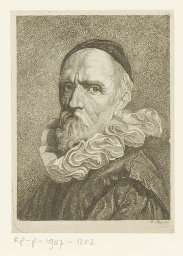 Portret van Hans de Wael by B. Niesl