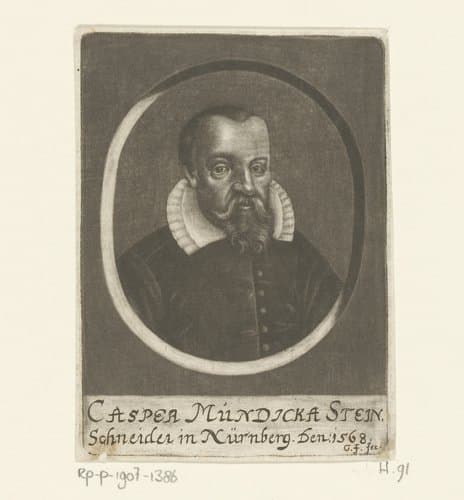 Portret van Kaspar Mundika by Georg Fennitzer