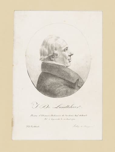 Portret van Jean de Landtsheer by Guillaume Philidor Van den Burggraaff