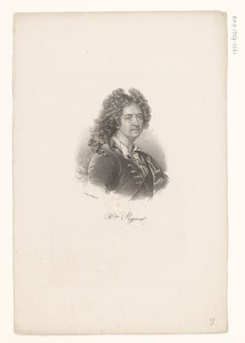 Portret van Hyacinthe Rigaud by anonymous