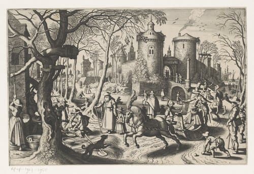 Winter by Matthäus Merian (I)