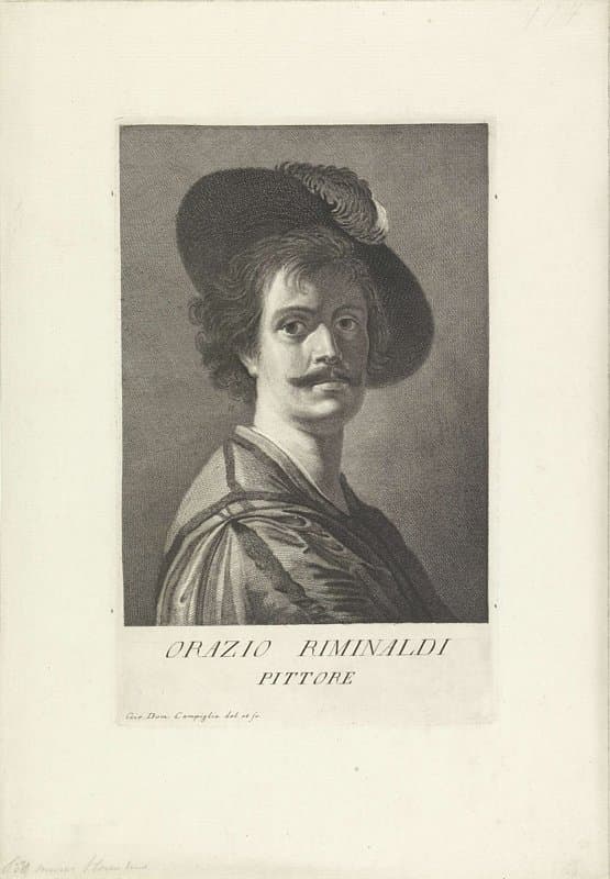 Portret van kunstenaar Orazio Riminaldi