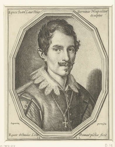 Portret van Lorenzo Bernini by Ottavio Mario Leoni