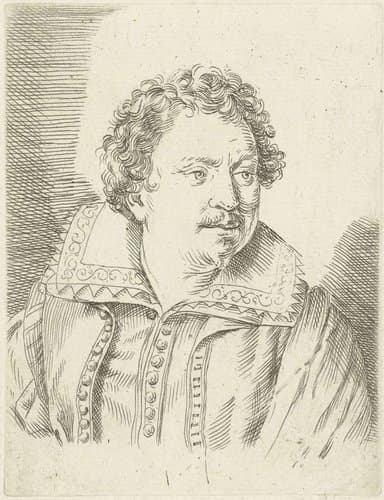 Portret van Herman Swanevelt by Ottavio Mario Leoni