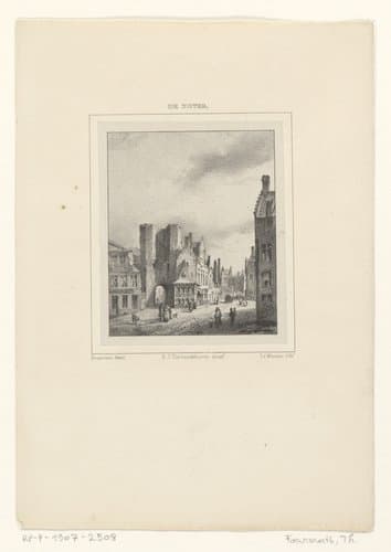Stadsgezicht by Théodore Fourmois
